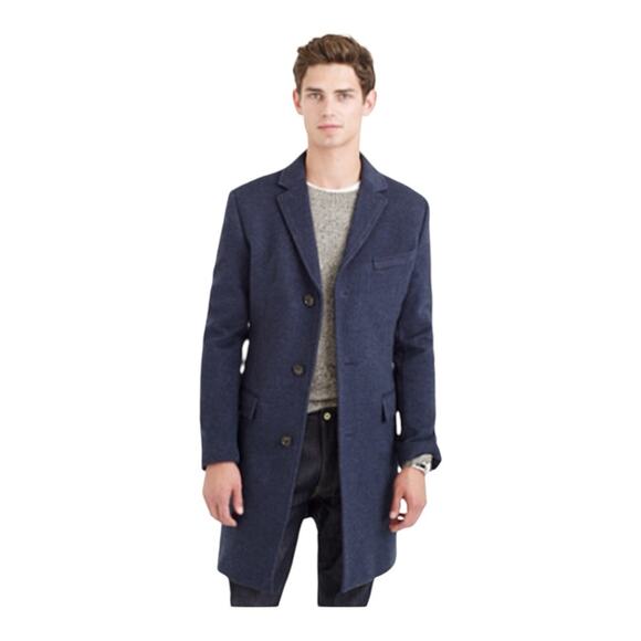 J. Crew Other - J Crew Ludlow Topcoat Cashmere Wool Blend Coat
